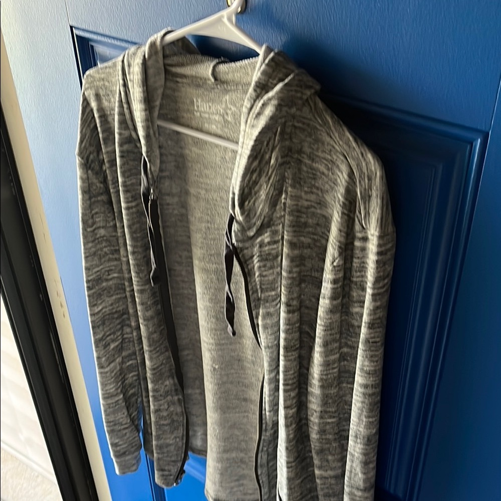Hanes Gray Zip Up Jacket Classic Versatile Design